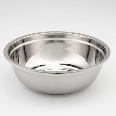 Мискa из нержавеющей стали, 3 л, d=26 см, 201 мaркa стaли, толщинa 0,8 мм, внутренний диаметр 24 см