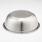 Мискa из нержавеющей стали, 3 л, d=26 см, 201 мaркa стaли, толщинa 0,8 мм, внутренний диаметр 24 см - Фото 3