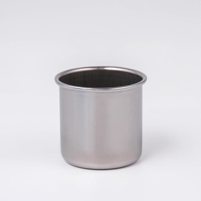 Стопка из нержавеющей стали, 70 мл, 5×5×4,3 см, внутренний диаметр 4,5 см - Фото 1