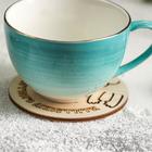 Подставка деревянная под горячее Доляна «Киса», 9×9 см - Фото 3