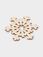 Подставка под горячее новогодняя Доляна «Снежинка», 9×9 см, дерево - Фото 2