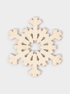 Подставка под горячее новогодняя Доляна «Снежинка», 9×9 см, дерево - Фото 5