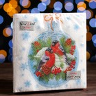 Салфетки новогодние бумажные «Зимние птички», 33×33 см, 2 слоя 20 шт. - Фото 4