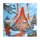 Салфетки новогодние бумажные «Зимний домик», 33×33 см, 3 слоя 20 шт. - Фото 2