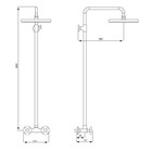 Душевая система Istok life Standard с двуручным смесителем, хром - Фото 7