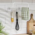 Держатель для кухонных принадлежностей, цвет белый 6912543