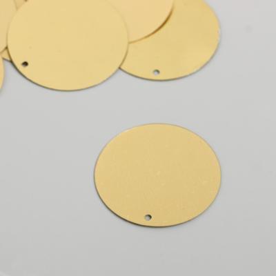 Пайетки «Круг», золото, набор 30 г, d=3 см