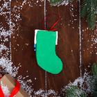 Украшение ёлочное "Рождественский носок" 7х11 см, микс - Фото 3