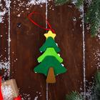 Украшение ёлочное "Ёлочка со звездой" 8,5х12,5 см, микс - фото 26975333