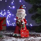 Украшение ёлочное "Дед Мороз с кудрявой бородой" 10х19 см, микс - фото 30304391