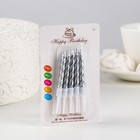 УЦЕНКА Свечи в торт «Спираль», 10 шт., средние, 7 см, МИКС - Фото 2