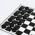 Настольная игра 2 в 1: шахматы и шашки, фигуры пластик, поле картон 30 х 30 см - Фото 4