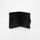 Кошелёк на кнопке, цвет чёрный - Фото 4