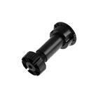 Опора кух. рег. 100-120мм, разборная, черная (без клипсы) под саморез - фото 25606325