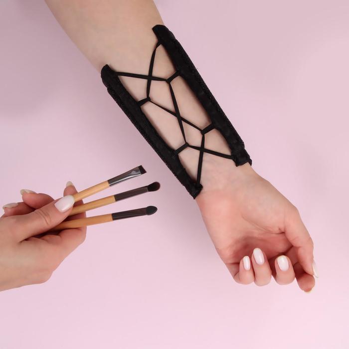 Нарукавник для визажиста, цвет чёрный 23616