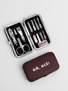 Набор маникюрный «Ой, всё», 7 предметов, в чехле, коричневый - Фото 3