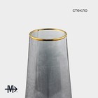 Бокал для шампанского Magistro «Дарио», 180 мл, 7×27.5 см, стекло, графит - Фото 3