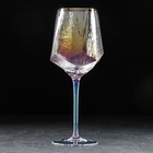 Бокал из стекла для вина Magistro «Дарио», 500 мл, 7,3×25 см, цвет перламутровый - Фото 2