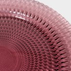 Тарелка стеклянная подстановочная Magistro «Вилеро», d=33 см, цвет розовый - Фото 4