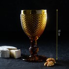 Бокал для вина Magistro «Вилеро», 280 мл, 8×16.5 см, стекло, жёлтый - Фото 3