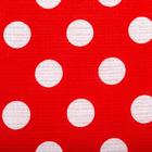 Простыня вафельная для бани Экономь и Я "Горох" 150х180 см, цвет красный, 150 гр/м2, 100% хлопок - Фото 2