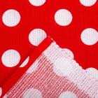 Простыня вафельная для бани Экономь и Я "Горох" 150х180 см, цвет красный, 150 гр/м2, 100% хлопок - Фото 3