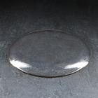 Тарелка стеклянная обеденная «Руно», d=26,5 см, цвет каёмки золотой - фото 26437873