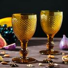 Набор бокалов из стекла Magistro «Вилеро», 280 мл, 2 шт, цвет жёлтый - фото 18221351