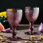 Набор бокалов из стекла Magistro «Вилеро», 280 мл, 2 шт, цвет розовый - фото 1285542