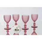 Набор бокалов из стекла Magistro «Вилеро», 280 мл, 2 шт, цвет розовый - Фото 2