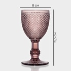 Бокалы для вина Magistro «Вилеро», 280 мл, 8×15.5 см, набор 2 шт., стекло, розовые - Фото 2