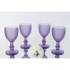 Набор бокалов из стекла Magistro «Вилеро», 280 мл, 2 шт, цвет фиолетовый - Фото 2