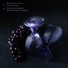 Бокалы для вина Magistro «Вилеро», 280 мл, 8×16 см, набор 6 шт., стекло, фиолетовые - Фото 5