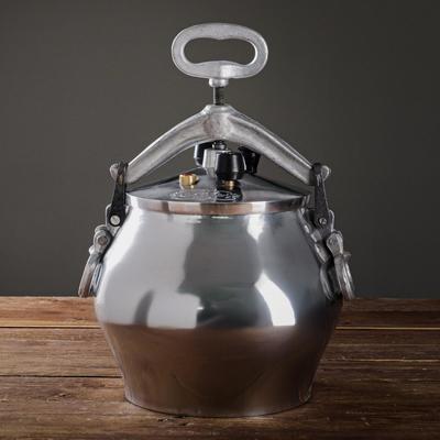 Афганский казан, 8 л, никелированный, алюминий