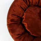 Лежанка с косточкой, 45х35х11 см, коричневая - Фото 3