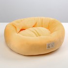 Лежанка с рыбкой, 45х35х11 см, персиковая - Фото 3