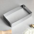 Форма для выпечки и выкладки "Прямоугольная", H-5 см, 12 х 22 см - фото 24475286