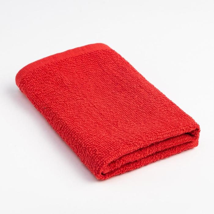 Салфетка махровая универсальная для уборки Экономь и Я, красный, 100% хл - Фото 1