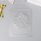 Пластиковая форма "Шишка сосновая 2D" 6,8х6,2 см - фото 9348627