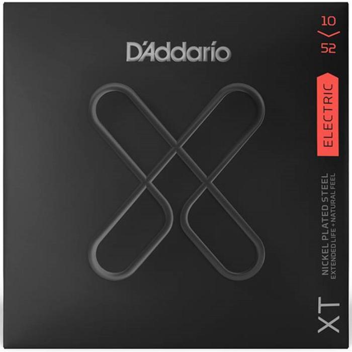 Струны для электрогитары D'Addario XTE1052 XT никелированные, 10-52, с покрытием - Фото 1