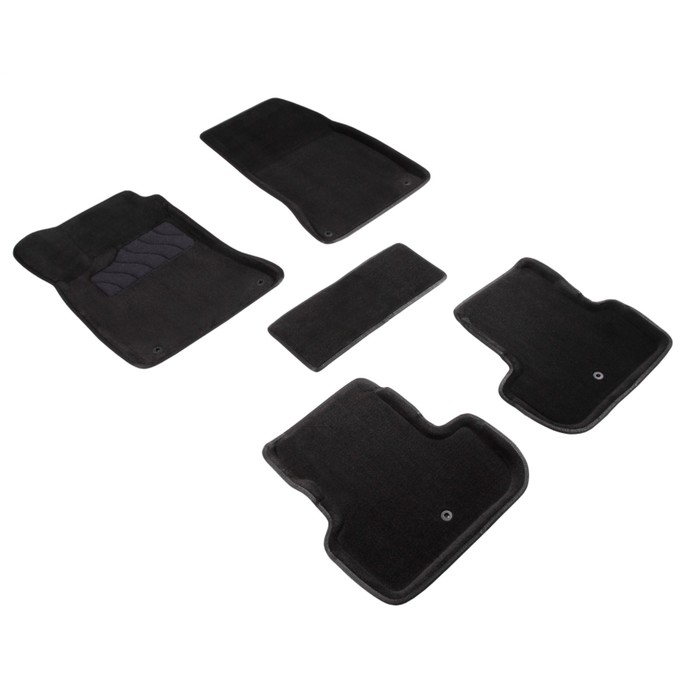 Коврики 3D для Infiniti Q30, QX30, 2015-н.в, черные, комплект