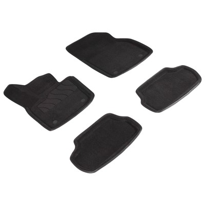 Коврики 3D для MINI Cooper Works 3dr, 2013-н.в, черные , комплект