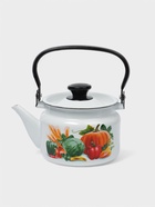Чайник, 1.5 л, эмалированная сталь, деколь МИКС, белый - Фото 7