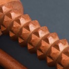 Массажёр для ног «Барабан», 1 ролик с шипами, деревянный, 14,5 × 8,2 × 5 см - фото 9023337