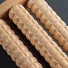Массажёр для ног «Барабан», 3 ролика с шипами, деревянный, 11,5 × 7,7 × 3,5 см - Фото 7