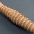 Массажёр «Скалка», универсальный, d 4 × 22 см, с резьбой, деревянный - Фото 2