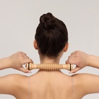 Массажёр «Скалка», универсальный, d=4×22 см, с резьбой, деревянный - Фото 5