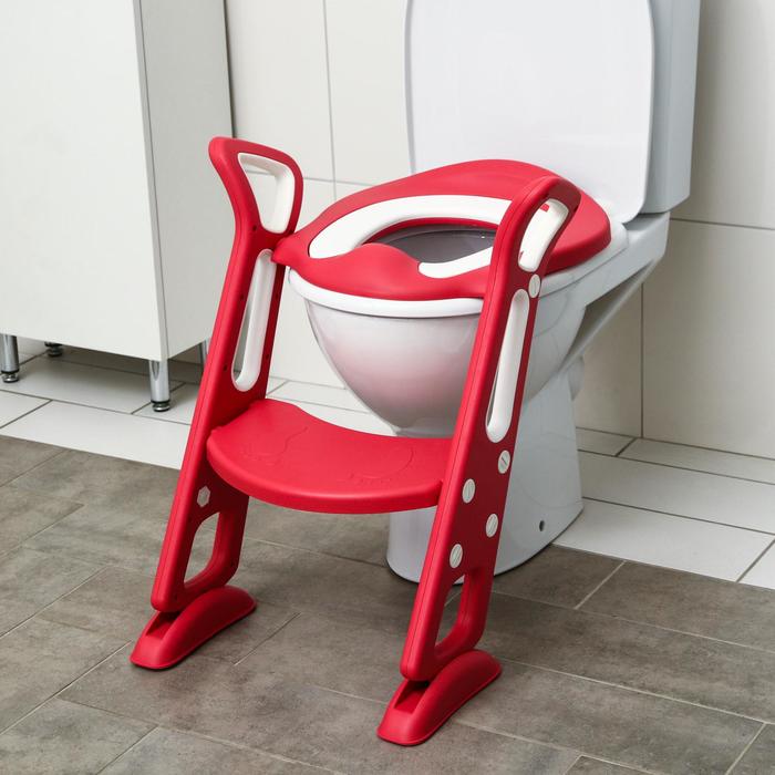 Детское сиденье на унитаз, цвет красный - Фото 1