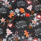 Бумага упаковочная новогодняя глянцевая «Первый снег», 70×100 см, 1 лист - Фото 4