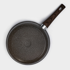 Сковорода Доляна «Брауни», d=26 см, съёмная ручка, стеклянная крышка, антипригарное покрытие, индукция, алюминий, коричневая - Фото 6